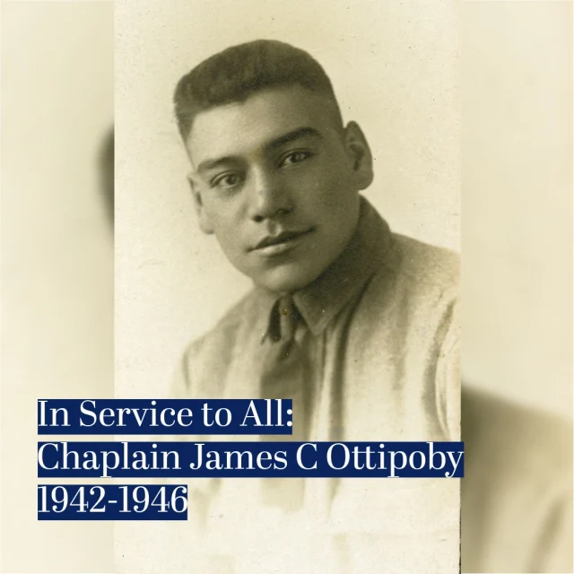From the mission field to the battlefield and back again. James Collins Ottipoby was a missionary, an ordained minister with the Reformed Church, and the first Native American to join the Army Chaplains Corps. 

Chaplain Ottipoby was a member of the Comanche people, born to a family who had converted to Christianity through the witness of missionaries from the Reformed Church. Upon reaching adulthood, he trained with the Methodist School for Pastors in Chicago and attended Hope College and Western Theological Seminary in Holland, Michigan. He graduated from Hope College in 1925 as the college’s first Native American alumnus. From there, he traveled to Thurston, Nebraska to work as a missionary at Winnebago Mission School. In 1938, Ottipoby was ordained as a minister in the Reformed Church in America. 

James Ottipoby registered for the draft on February 16, 1942 and entered active service on May 3, 1943. He began his service as a First Lieutenant, and on June 2 the War Department announced his appointment to the chaplaincy as America’s first Native American chaplain. He trained at the Chaplains’ Training School at Harvard University. During the war, he served primarily in the liberation of the Philippines, including the Battle of Luzon. For his service, he was awarded the Victory Medal, the Philippine Liberation Medal with one Bronze Star, the Asiatic Pacific Theater Medal with two Bronze Stars, and the American Theater Medal. After mustering out as a Captain in 1946, Chaplain Ottipoby returned home to continue his work as a pastor. 

Follow the Chaplains Museum for more stories of brave chaplains as we explore the melting pot of American culture. 

Help the Chaplains Museum expand our collection and add new exhibits! Look for the "Donate" section at the link in our bio.
#chaplains #chaplainsmuseum #militarychaplain #inservicetoall #army #ww2