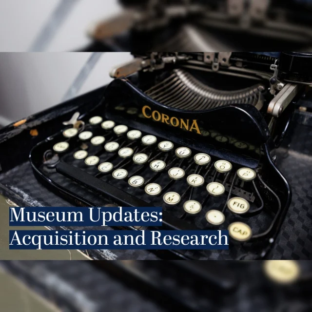 There is always more to research and discover at the Chaplains Museum. Among our recent acquisitions is this Corona portable typewriter. The owner donated this model to the Chaplains Museum for display purposes last semester. When we receive a gift like this, the first step is to assign an accession number and item number. These numbers help us keep track of what items we have and where we have them stored. Then, one of our student workers will undertake the task of cleaning and researching the items. 

Preliminary research revealed that this item is a Corona 3 portable typewriter, the first model of its kind to see widespread commercial success. Armed with this knowledge, one of our workers dug deeper to see what information he could find on its usage and history. A patent on the back revealed it to have been produced sometime after July 19, 1917, placing it near the end of World War I. On further inspection, he found a serial number on the inner body of the typewriter which gave a specific production date of 1920. While this specific typewriter was not definitely used by a chaplain, it is representative of the kind of equipment that they would have used during that time period. This particular model was so popular among military officers that it was officially recommended in the 1917 Army Officers’ Manual, written by Colonel James A. Moss. This typewriter is a key piece in our exhibit on the importance of letter-writing in a military chaplain’s ministry of service. 

To see more of our newest acquisitions and research, be sure to follow the Chaplains Museum and visit us on the campus of Liberty University. 

Help the Chaplains Museum expand our collection and add new exhibits. Look for the "Donate" section at the link in our bio. 

#chaplains #militarychaplain #chaplainsmuseum #museumresearch
