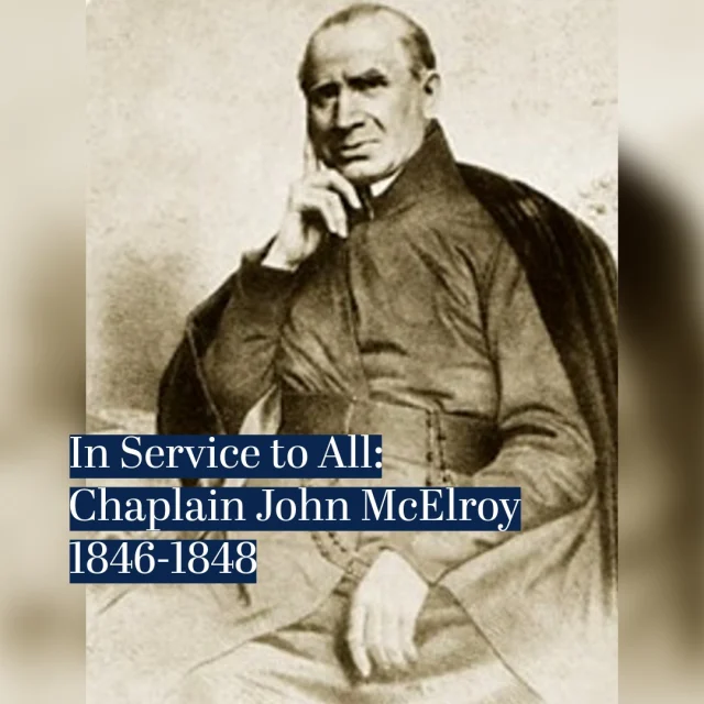 Part of the role of the chaplaincy is to ensure the right of all soldiers to worship as they see fit. Take Father John McElroy for example. He was one of the first Catholic priests to be commissioned as a military chaplain. He joined the military chaplaincy during the Mexican-American War alongside fellow Jesuit Father Anthony Rey. 

Many American Catholics experienced feelings of great apprehension when America came to blows with Mexico over a series of border disputes. Because of anti-Catholic sentiment at home, and the fact that Mexico was primarily a Catholic nation, there were feelings that the conflict was a religious one, rather than a political one. Mexican propaganda inflamed these feelings, painting the war as one of Protestant aggression against Mexican Catholicism. So great were these tensions that hundreds of American soldiers, many of them Irish Catholics, deserted to join the Mexican army as “Saint Patrick’s Battalion.” 

Recognizing the importance of these issues, President James K. Polk met with the Archbishop of New York, John Hughes, to devise a strategy to counteract the propaganda. As many of Saint Patrick’s Battalion had felt they were unable to worship freely as Catholics, Polk decided that Fathers McElroy and Rey should be sent to minister to the American forces in Mexico as chaplains. Chaplain McElroy remained with the Army from 1846 to 1848, and he spent his time caring for the sick and wounded, hearing confessions, and performing Mass. 

Follow the Chaplains Museum for more stories of brave chaplains as we explore the melting pot of American culture. 
 
Help the Chaplains Museum expand our collection and add new exhibits. Look for the "Donate" section at the link in our bio. 

#chaplains #militarychaplain #chaplainsmuseum #army #catholic #inservicetoall