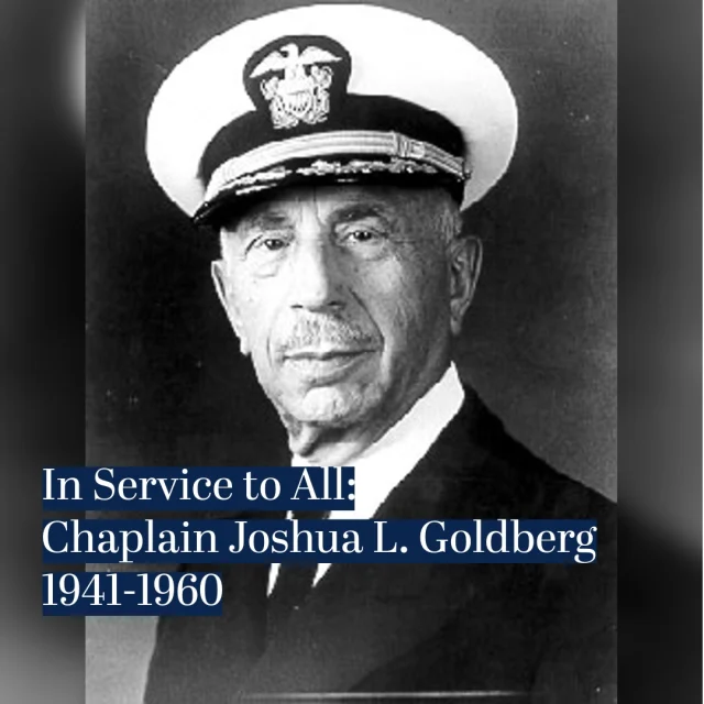 The military chaplaincy in many ways represents the mosaic of American culture, especially the ideal that a person is not limited by their background. Chaplain Joshua Goldberg did not even speak English when he first joined the U.S. military, but he did not let that stop him from becoming the first Jewish rabbi to be commissioned as a chaplain in World War II, or the first Jewish chaplain to reach the rank of captain in the Navy. 

Goldberg was born in Belarus and drafted into the Russian army at the age of 18 in 1914. When the Russian front collapsed during World War I, he deserted and made his way to America. Although fluent in German, Hebrew, French, Yiddish, and Russian, he spoke hardly any English when he first arrived in America. He joined the American Expeditionary Forces in 1917, hiding a Russian-English dictionary which he used to quickly master the language. After the war, he began teaching Hebrew and studying at the Jewish Institute of Religion in Manhattan, becoming a rabbi in 1926. 

When the United States joined World War II, Goldberg left his civilian life behind to volunteer as a chaplain with the U.S. Navy. He was diligent in his service, becoming the first Jewish chaplain to reach the rank of captain, and one of only 18 chaplains to hold that position throughout the war. During the war, he developed a “practical field training manual” for theological students preparing to enter the chaplaincy and served on an interfaith team of Jewish, Protestant, and Catholic chaplains who ministered to soldiers around the world. He was also the first Jewish chaplain to receive the Legion of Merit. 

Follow the Chaplains Museum for more stories of brave chaplains as we explore the melting pot of American culture. 
 
Help the Chaplains Museum expand our collection and add new exhibits. Look for the "Donate" section at the link in our bio. 

#chaplains #militarychaplain #chaplainsmuseum #inservicetoall #jewishhistory #militaryhistory #navy
