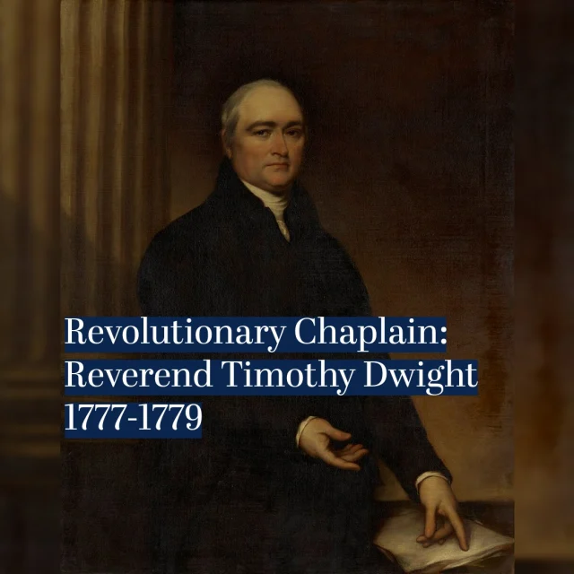 In the days of the Revolutionary War, ministers and chaplains were well respected by their fellow Americans, not only as religious figures, but as paragons of education and intellect as well. One excellent example is Chaplain Timothy Dwight, a well-known academic, military chaplain in the Continental Army, and later President of Yale College. 

Stories from the time paint Dwight as having been a remarkably bright child. He is said to have learned the alphabet in one day, and he graduated from Yale at the young age of 17. He worked as a teacher at New Haven, where he made his public profession of faith at 19. From there, he took an interest in professional ministry, receiving his licensure less than three years later. When his school dissolved in 1777 due to the turmoil of the American Revolution, he resolved that the only proper course of action was to join the Continental Army as a military chaplain. He distinguished himself under the command of General Putnam, inspiring the men with sermon and song. 

One such sermon accentuates Dwight’s blend of brilliance and fervor for the Gospel. Upon receiving word of British General John Burgoyne’s surrender at the Battle of Saratoga, Dwight preached to the men of General Putnam’s army from the book of Joel. He declared, “I will remove far off from you the northern army,” reminding the soldiers that faith in God had brought victory over the enemy. General Putnam was greatly pleased by the sermon, though he did not believe that so specific a phrase was truly in the Bible, as Burgoyne had marched from the north to take Saratoga. When one of his officers presented him with the passage, he exclaimed, “Well, there is everything in that book, and Dwight knows just where to lay his finger on it.” 

Follow the Chaplains Museum for more stories of chaplains from this pivotal time in American history and come visit us on the campus of Liberty University. 
 
Help the Chaplains Museum expand our collection and add new exhibits. Look for the "Donate" section at the link in our bio. 
 
#chaplains #chaplainsmuseum #militarychaplains #250thanniversary #americanrevolution #revolutionarychaplains