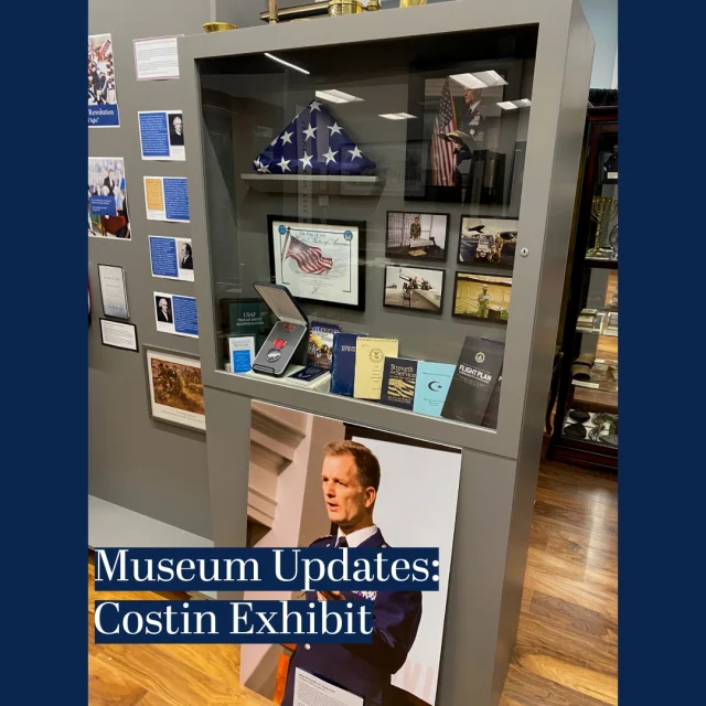 The Chaplains Museum is proud to announce the installation of a new exhibit dedicated to the service of former Air Force Chief of Chaplains, Major General Dondi E. Costin.

His story is a special one to the museum, as Chaplain Costin currently serves as the President of Liberty University. He has been generous enough to loan us several artifacts from his time in the service, including informational and training literature, photographs of himself on deployment, a challenge coins from his various posts.

Two artifacts of special note are his Bronze Star, awarded for meritorious achievement and service, and an American flag. This particular flag was flown over the Pentagon in honor of his retirement.

Though he retired from military service in 2018, President Costin remains an outstanding example of the humility and servant-oriented mindset that characterizes military chaplains.

This exhibit is still a work in progress. Museum staff are hard at work developing interpretive labels for the items on display, so be sure to check back with us for updates in the future.

Follow the Chaplains Museum and visit us on the campus of Liberty University for more information about upcoming exhibits.

Help the Chaplains Museum expand our collection and add new exhibits. Look for the "Donate" section at the link in our bio.

#militarychaplains #museumupdates #chaplainsmuseum #libertyuniversity #airforce
